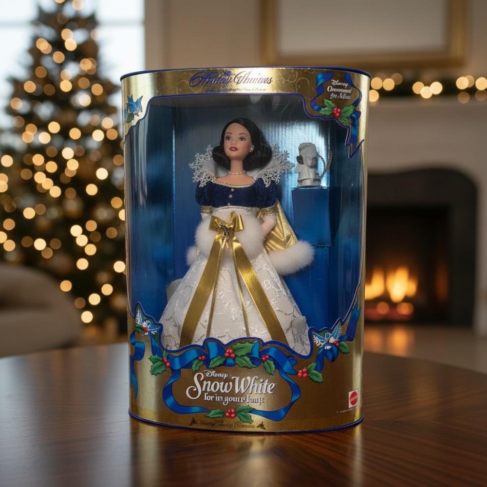 Walt Disney Snow White and the Seven Dwarfs Barbie Holiday Collection NRFNB